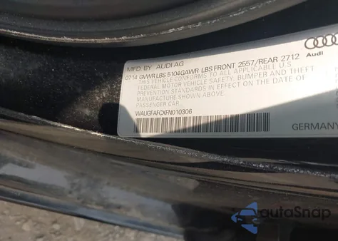 2015 Audi A6 2.0T Premium из США, поврежденный, VIN WAUGFAFCXFN010306